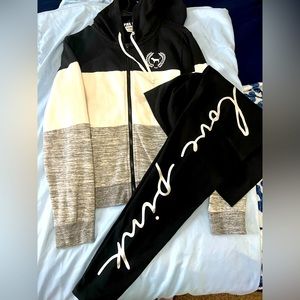 PINK jacket and leggings LG